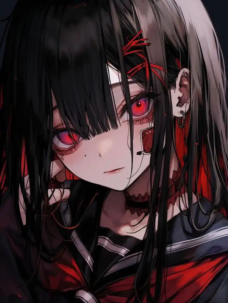 女生头像系列(四) | 恐怖灵异少女 j horror anime style 0202