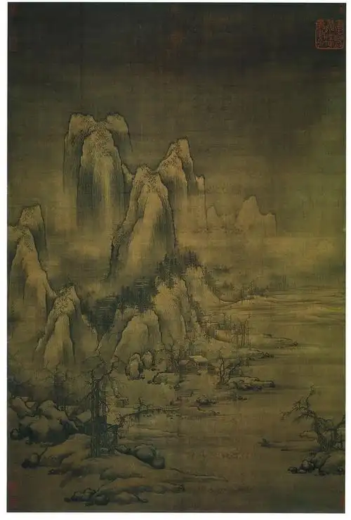 雪溪渔父图-北宋-许道宁-【有书画】-中国书画博物馆-书画之城,艺术