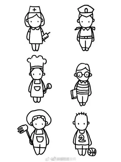 可爱人物简笔画可爱人物简笔画卡通呆萌女孩