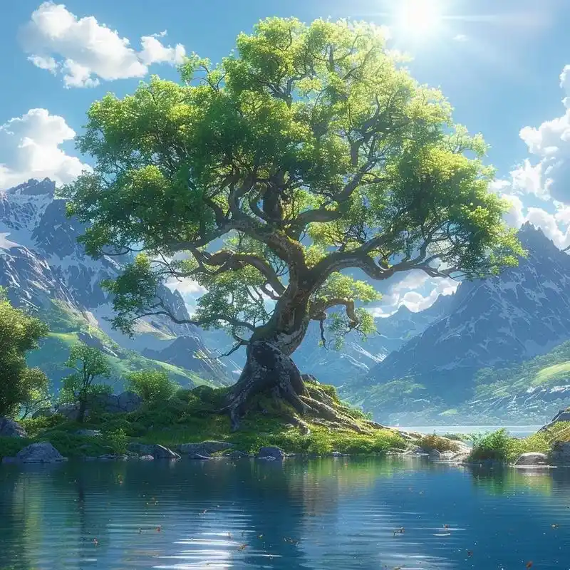 能量头像丨大树参天 日照充足 依山傍水