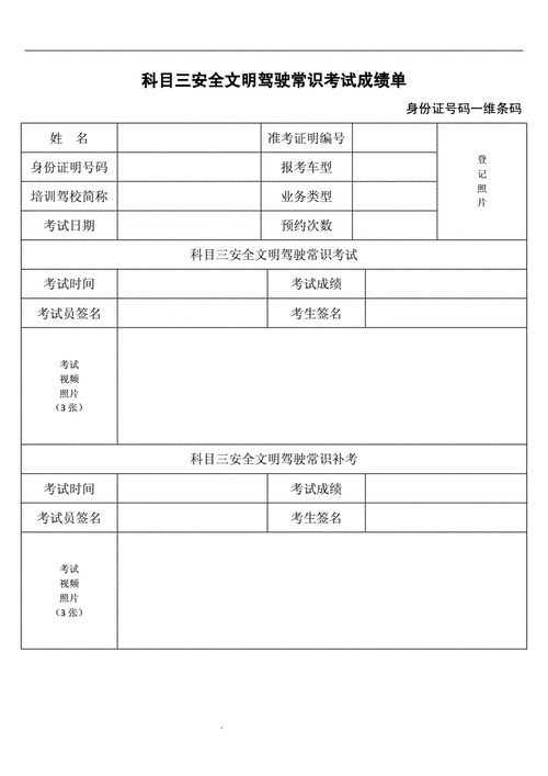 科目一考试成绩单 - jsp测试页.doc