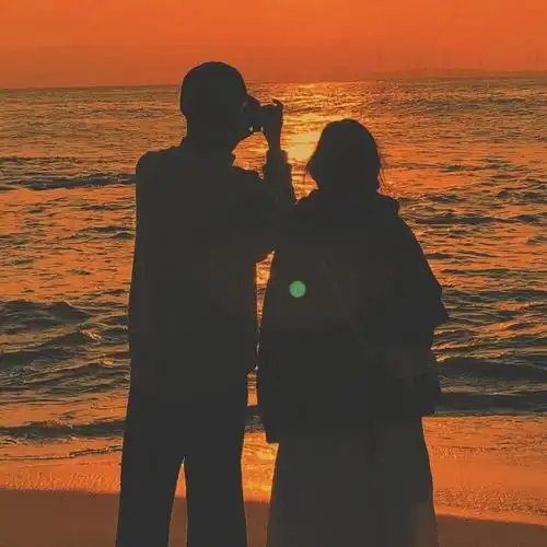 落日情侣头像