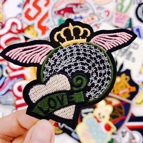 卡通动漫漫布羽绒服修补图案补丁儿童衣服破洞布贴