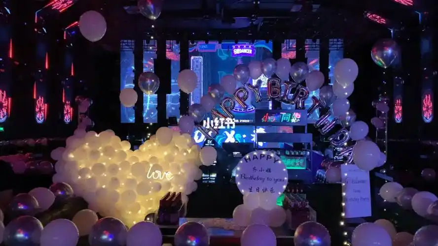 酒吧生日布置被偏爱的人值得被炫耀