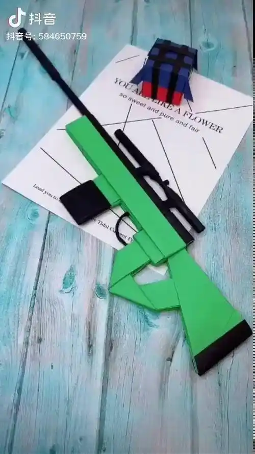 折纸狙击2折纸折纸教程手枪创意手工手工diy亲子