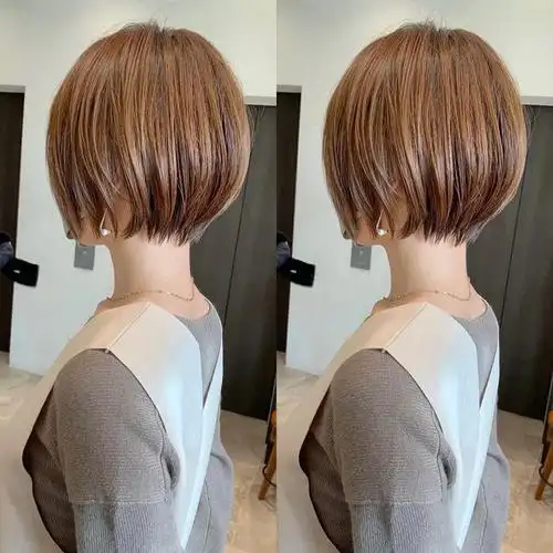 当我们把波波头边线修剪成这种柔和的效果,不仅自然,表面也很顺滑有