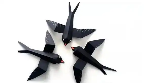 小燕子手工折纸步骤图解