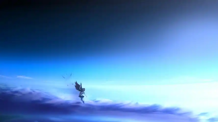 二次元孤单唯美背影桌面壁纸_卡通动漫_壁纸下载_美桌网