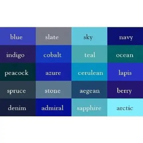 各种颜色色系的英语叫法,实用收好