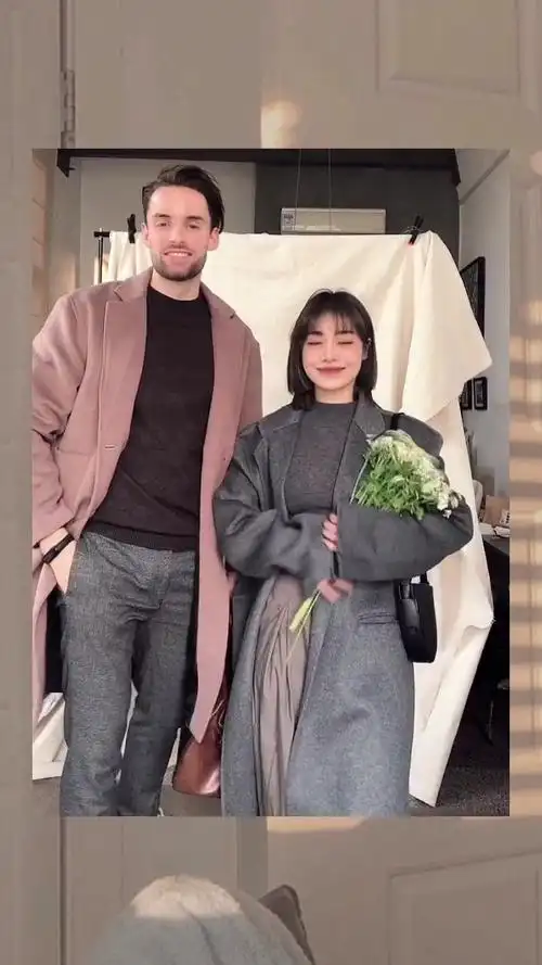 26cm身高差中英情侣一周穿搭