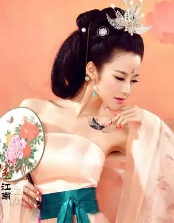 新款影楼摄影写真主题古装舞台演出贵妃女服装拖尾 秀睿 服装 均码