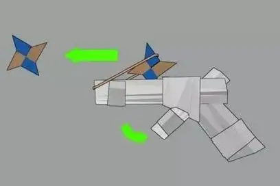 发射子弹的纸枪怎么做