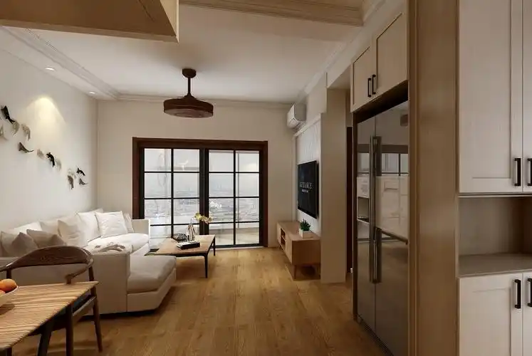 静安慧芝湖花园65平中式风格一房装修效果图