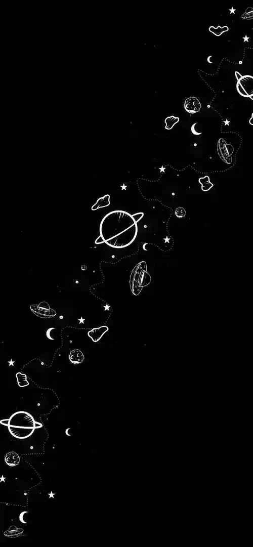 星空唯美黑色系图片-风景壁纸 - 壁纸家