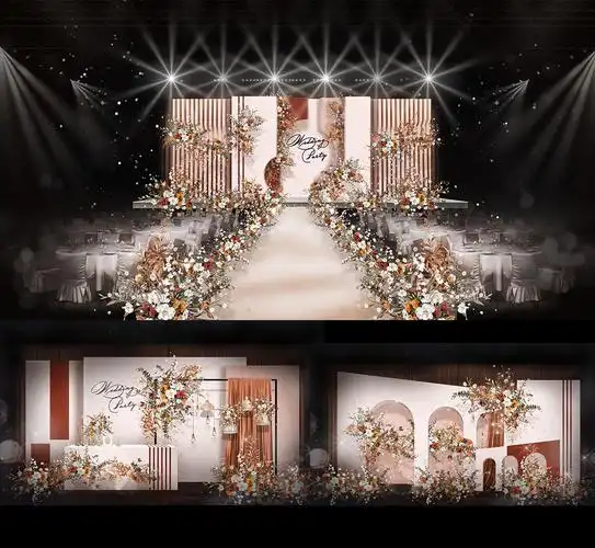 典雅新式中国风婚礼_墨森花艺-保定婚庆策划-保定会场布置