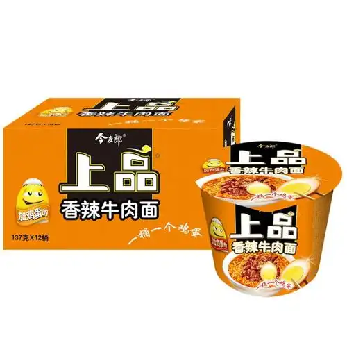 今麦郎 方便面 上品香辣牛肉面 12桶 整箱【图片 价格 品牌 评论】