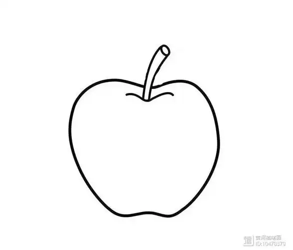 【简笔画】苹果简笔画 分步画法