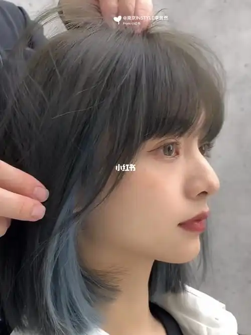 超a齐肩短发77挂耳染78漫画刘海lisa发型_发型_时尚_漫画_刘海