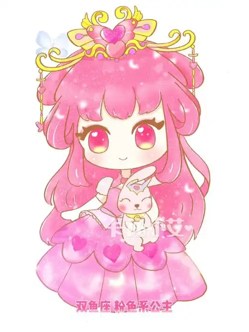 十二星座简笔画  #十二星座  #公主  #星座公主  十二星座卡通画