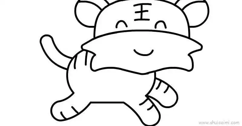 小老虎教程儿童画怎么画 小老虎教程简笔画图片