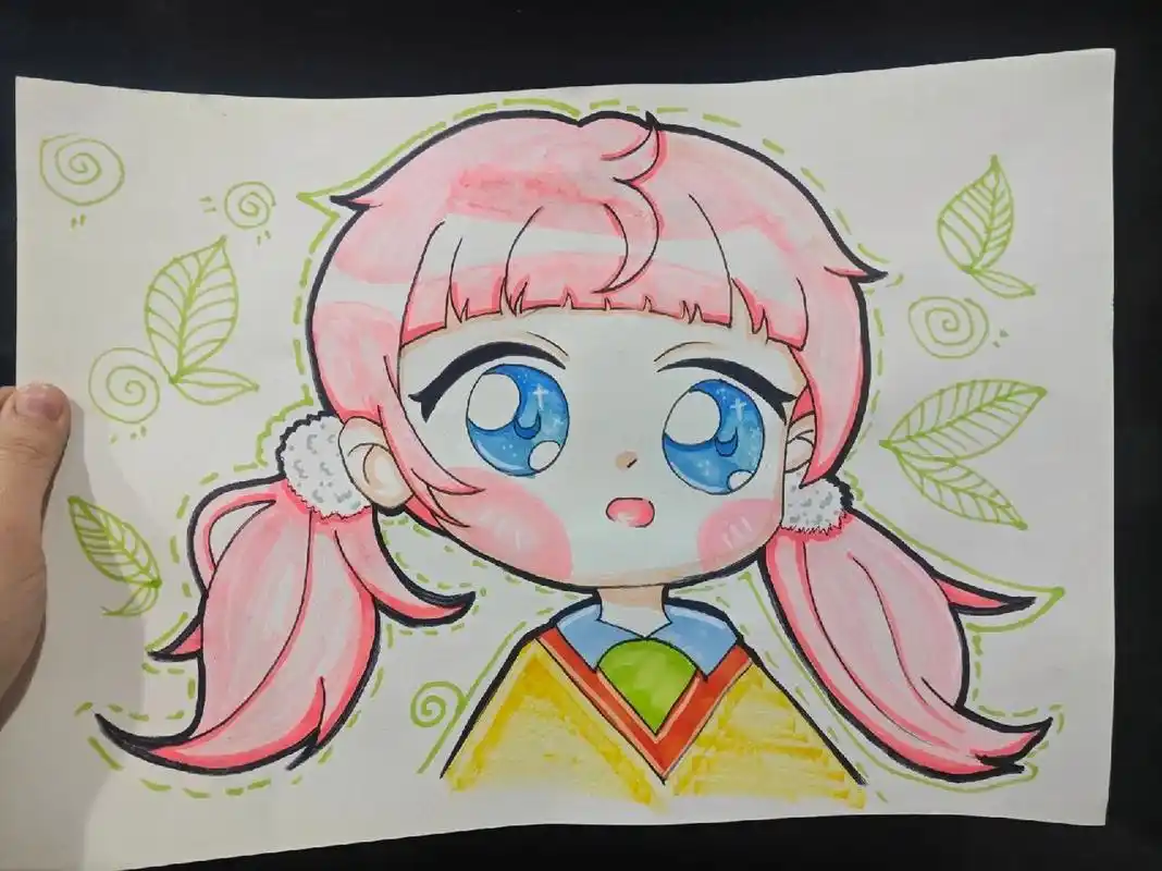 8～9岁动漫人物～粉嘟嘟少女 适合年龄:8～9岁 教学目标:1.