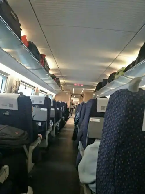 按约定的时间,姐妹们准时到达綦江东站,取票,安检,检票,坐上动车啰