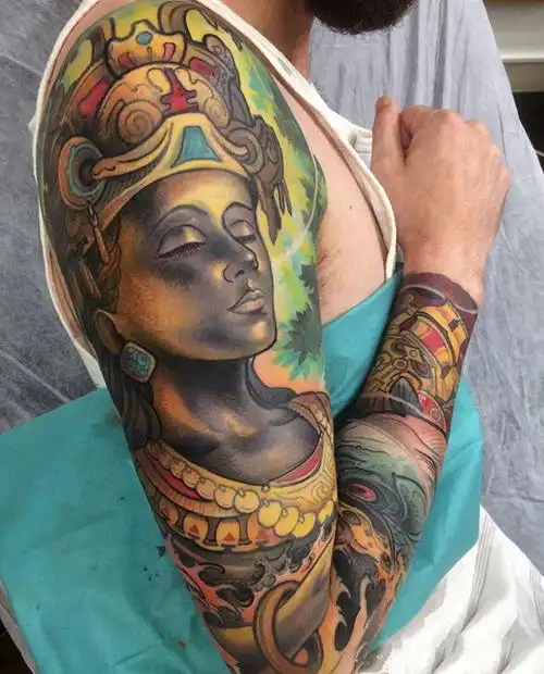 花臂纹身图案大全_花臂纹身图片_纹身花臂手稿_半臂纹身_第24页