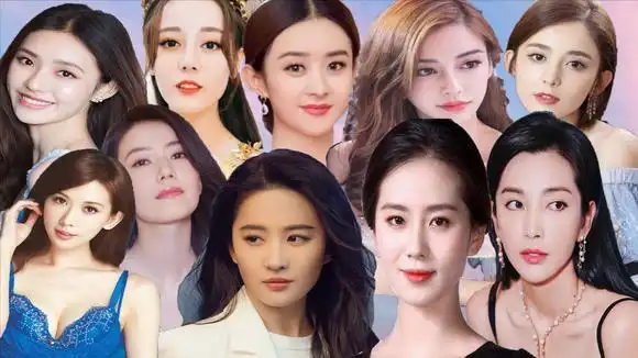 中国颜值前十名漂亮女明星:刘亦菲竟然排在第四位,第一位真惊喜-娱乐