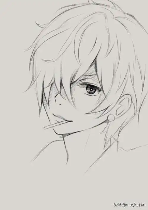 一步一步教你画动漫人物如何画动漫人物
