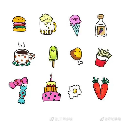 又画了一波小物件上色完成爱画画爱生活作者