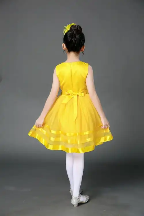 六一儿童公主蓬蓬幼儿园一二二年级小女孩舞蹈裙子儿童演出服