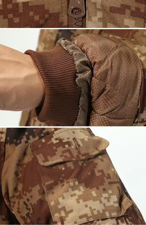 陆军荒漠军大衣荒漠迷彩作训大衣男女款冬季防寒作训大衣