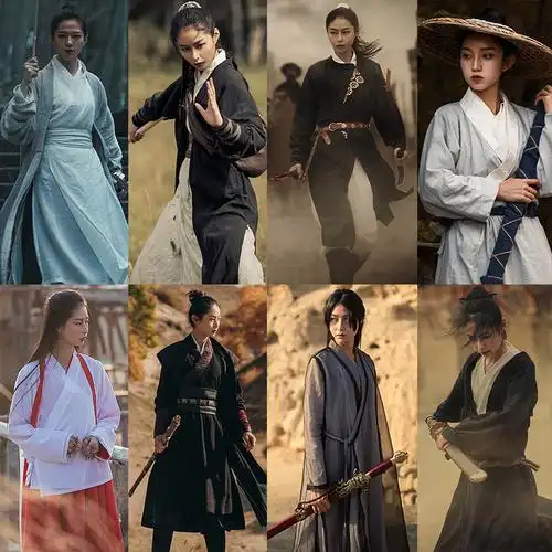 影视古装武侠侠女浪子汉服沙漠女侠刺客棉麻影楼写真演出服装优惠券