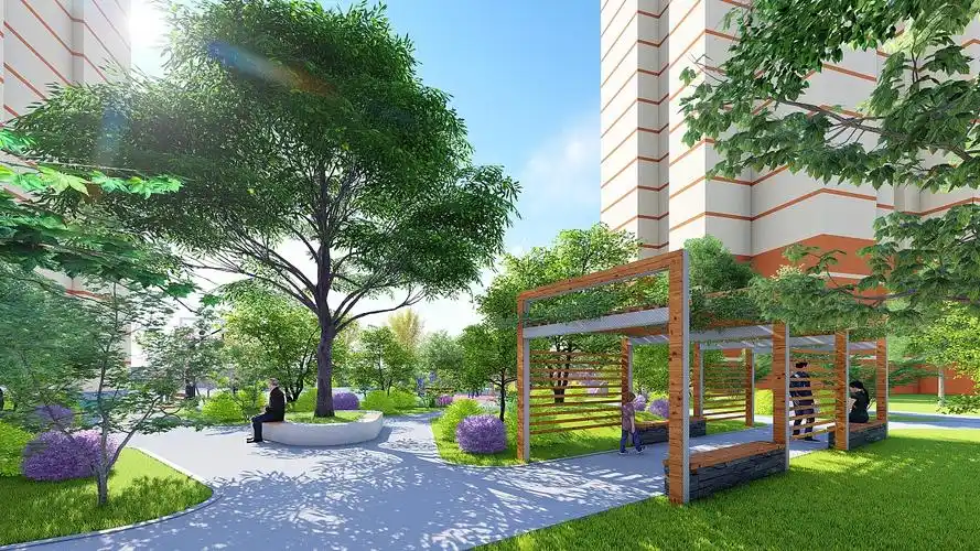 住宅区景观设计效果图