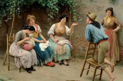 19世纪欧洲的平民生活——意大利著名画家尤金·布拉斯