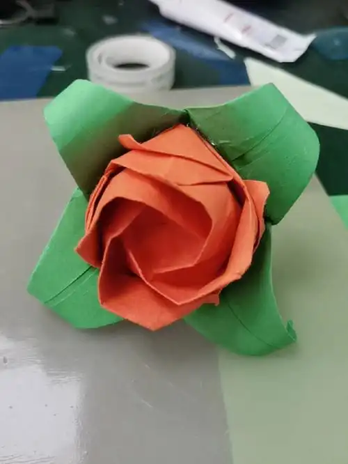 还学会了小兔子,月亮 太赞了#手工  #玫瑰花  #兔子