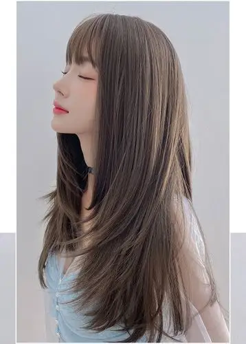 假发女长发长直发内扣式空气刘海整顶发套气质修脸全头套