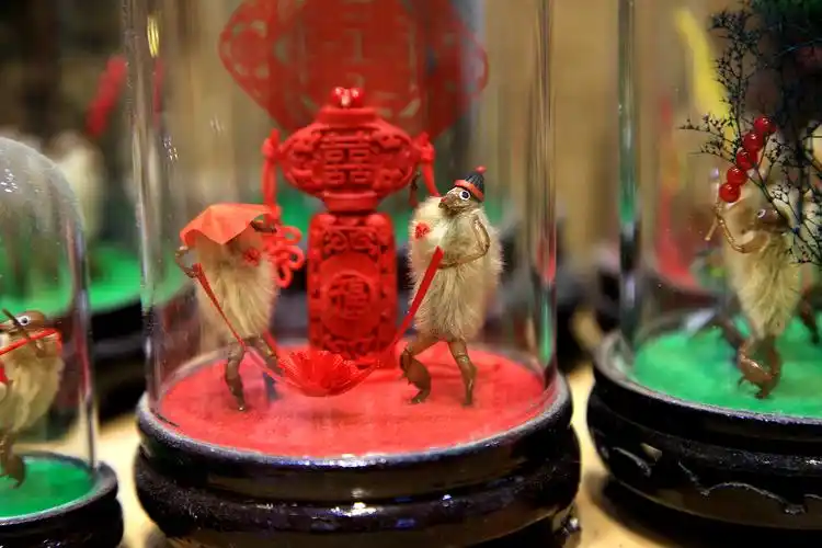 3只猴坐一起下棋,生活场景应用在毛猴制作艺术中,也得不得感叹艺术家