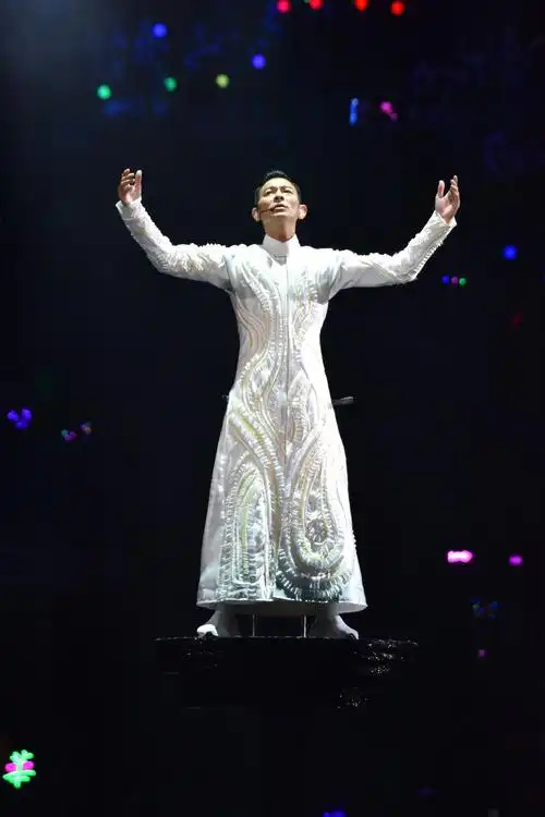 刘德华流泪中止演唱会朱丽倩站起来为老公打气