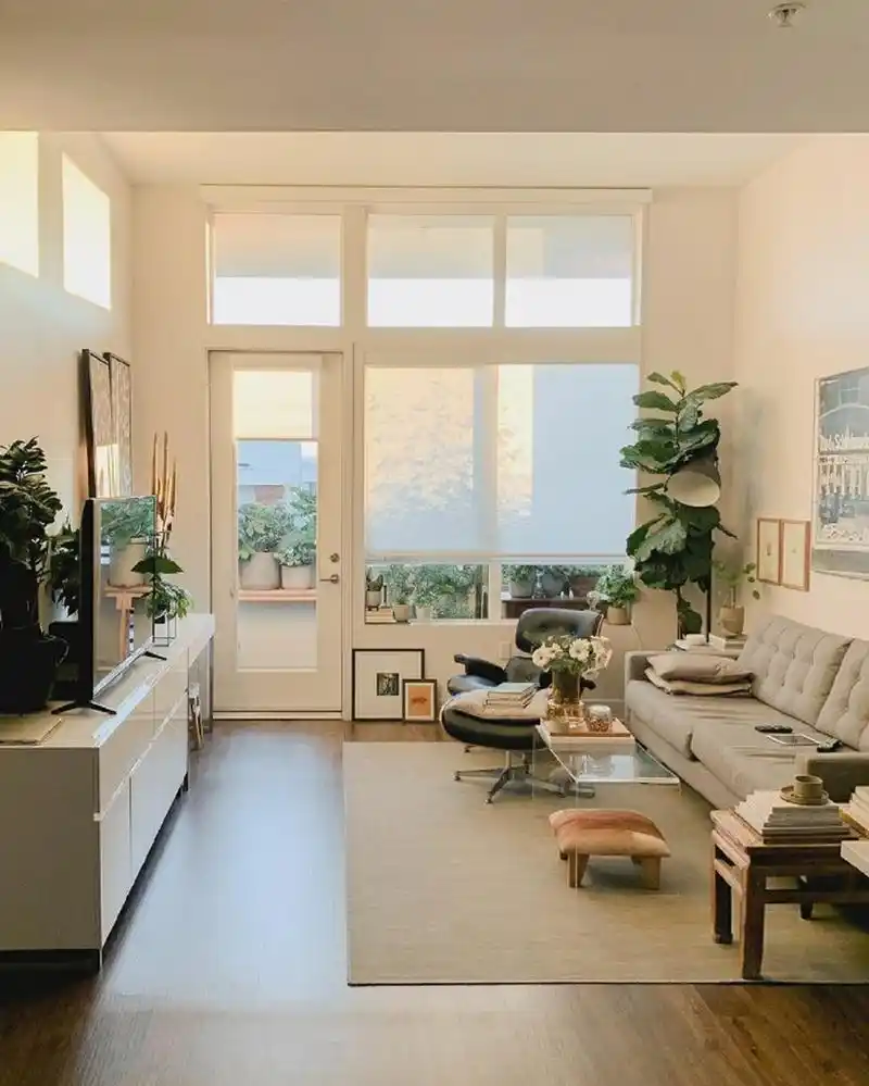 一室一厅小户型装修, 这种暖阳系的房间一眼看上去就很舒服,暖色调的