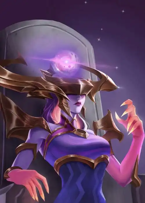 发一下之前画的同人,lol冰霜女巫·丽桑卓(暗… - 半次元 - acg爱好者