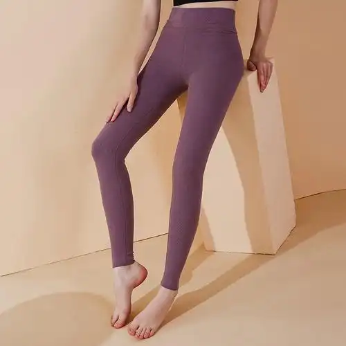 双面德绒无痕高腰加绒暖宫护暖裤女士内穿加厚保暖裤自发热秋裤女