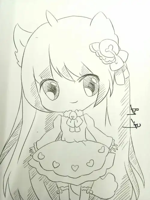 最可爱手绘| 30分钟画出q版美少女(一)