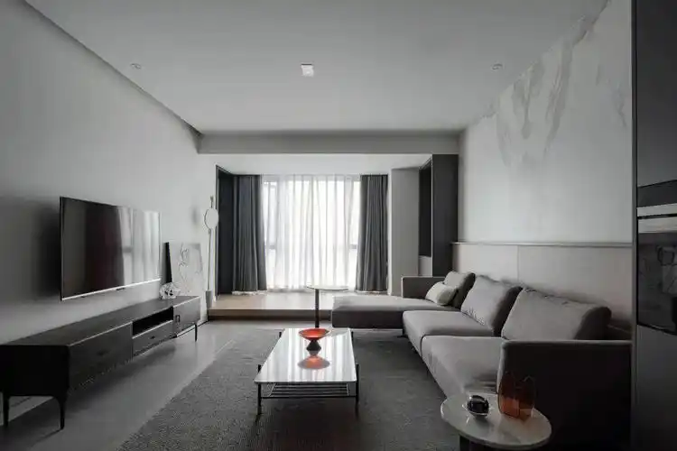 130㎡以灰色打底构建朴素极简空间