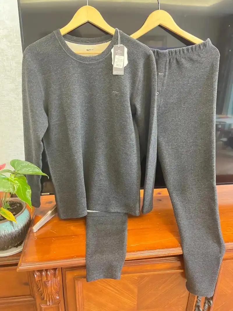 绵羊毛加厚保暖套装