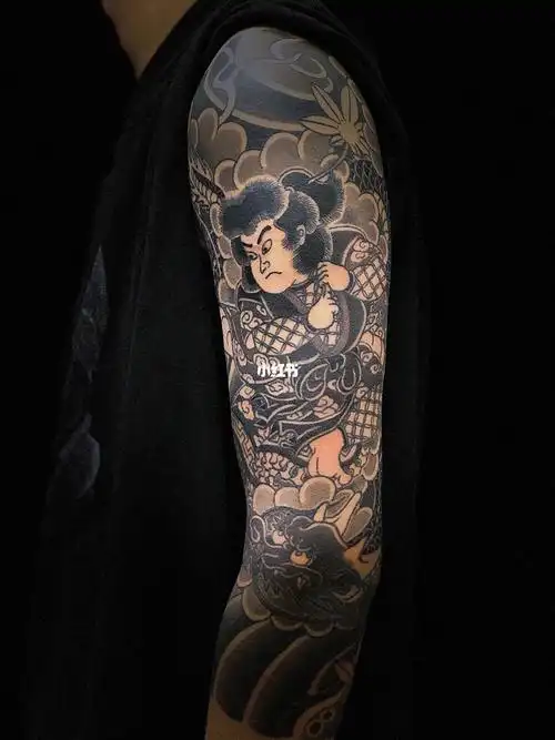 日式老传统花臂