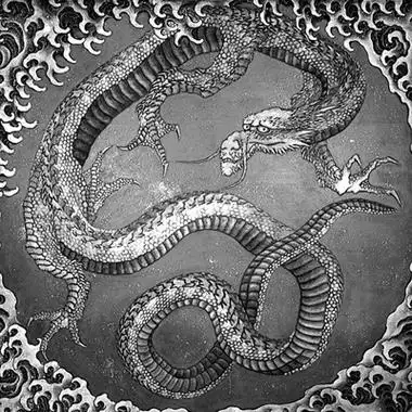 日本龙神龙摆尾亦龙亦蛇