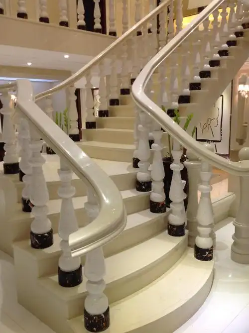 五洋石材 然进口大理石扶手 将军柱