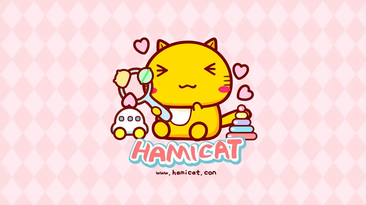 哈咪猫最新卡通电脑桌面壁纸图片