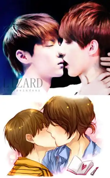 求鹿晗世勋接吻图片!(我知道没有 就要p的) 越多越好!谢谢